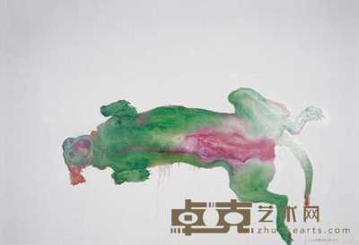 周春芽 2003年作 绿狗 220×318cm